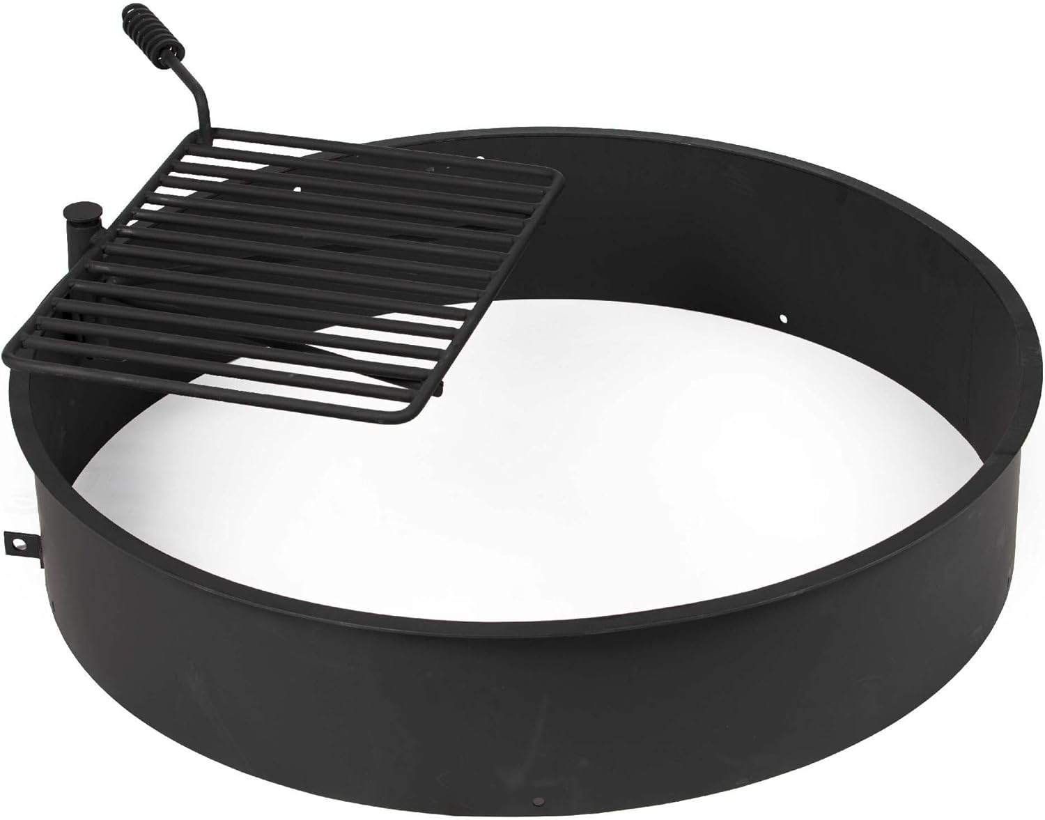 Steel Fire Ring with Grate, Heavy-Duty Fire Pit and Grill for Camping (36”) Steel Fire Ring with Grate, Heavy-Duty Fire Pit and Grill for Camping (36”)